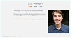Desktop Screenshot of owenpoindexter.com