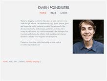 Tablet Screenshot of owenpoindexter.com